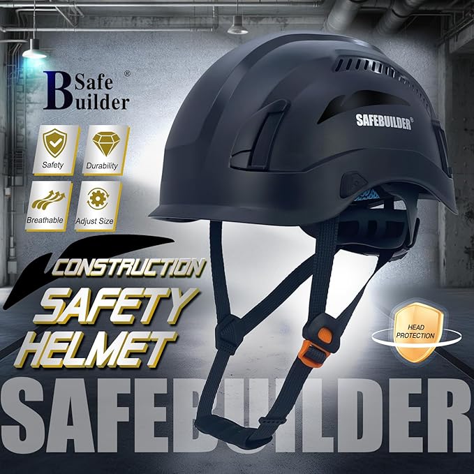 Safety Helmet Hard Hats Construction Head Protection 6-Point Suspension Lightweight Work Outdoor,Industrial ANSI Approved