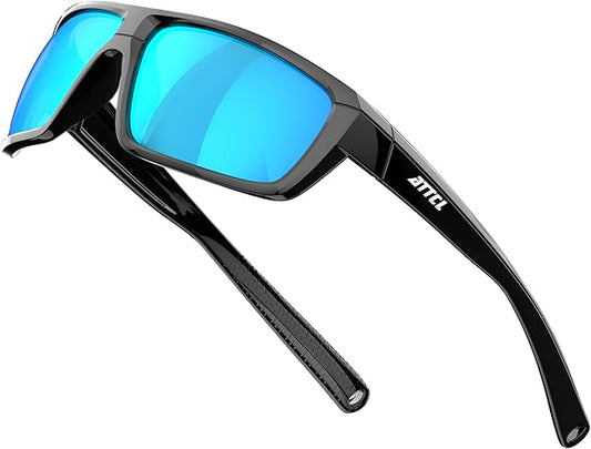 ATTCL Polarized Wrap Fishing Sunglasses Men - Driving Sports Glasses UV Protection