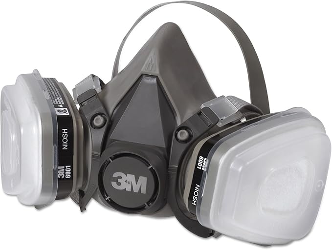3M 6111PA1A Half Facepiece Paint Spray/Pesticide Respirator, Small