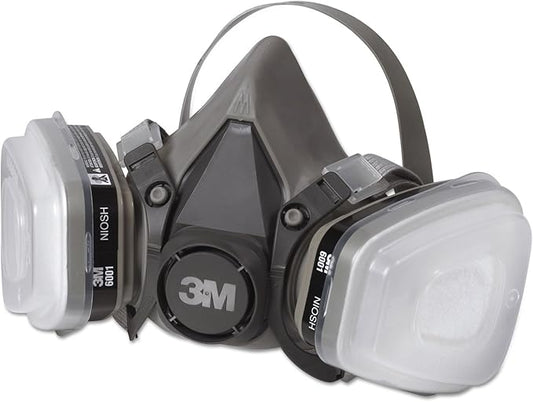 3M 6111PA1A Half Facepiece Paint Spray/Pesticide Respirator, Small