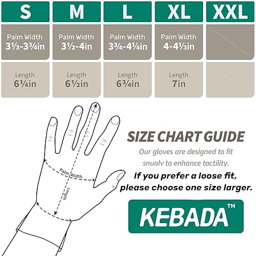 Kebada Cut Resistant Gloves, ANSI A2 Cutting Glove, PU Coated, Touchscreen, Multi-Purpose Model C2, 1 Pair, X-Large