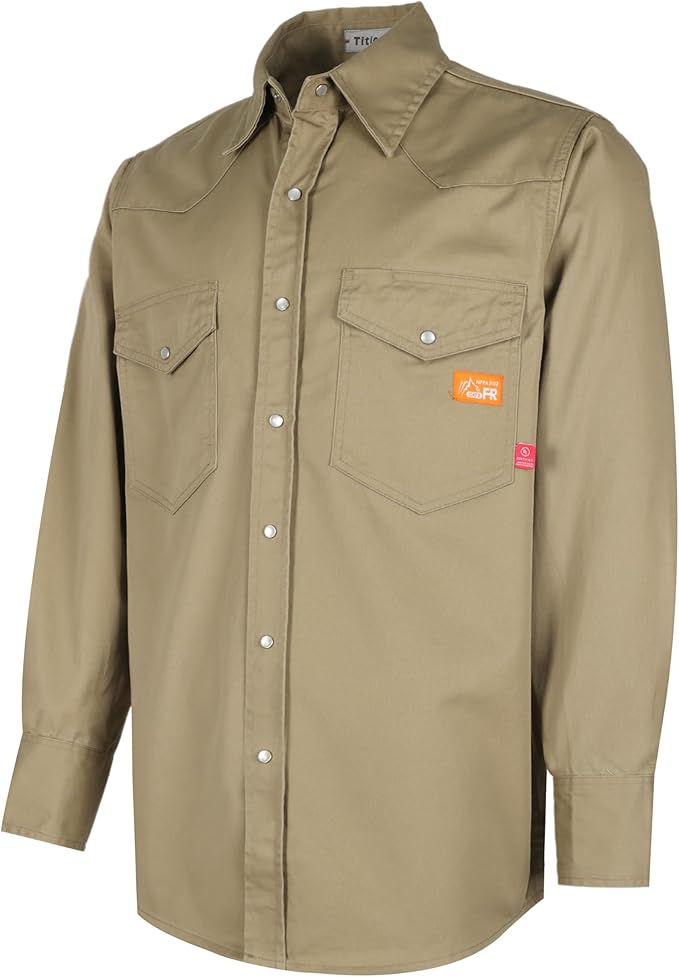 Titicaca FR Shirt Flame Resistant Work Shirt Men's Cotton 7.5oz Welding Shirt
