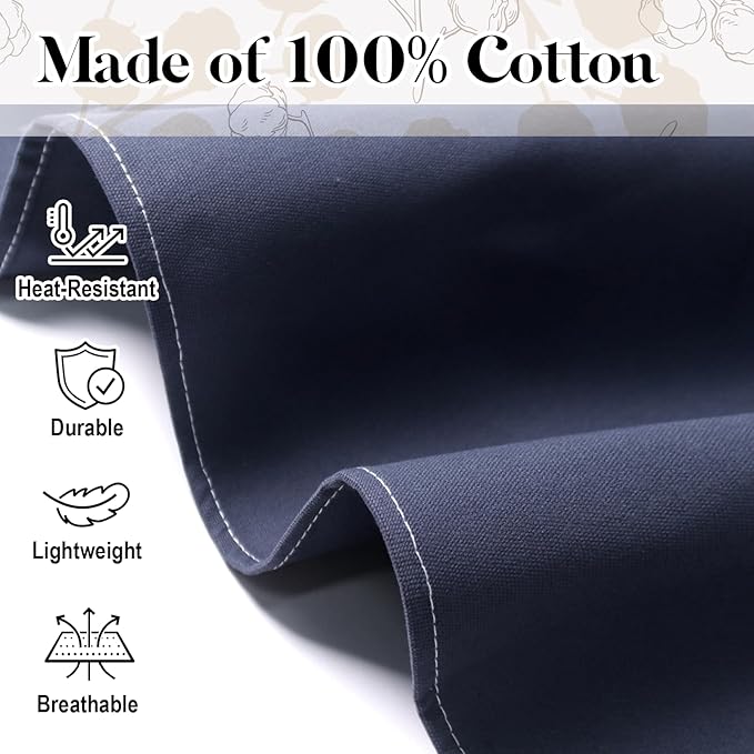 Chef Apron for Men Women with Pockets,Cross Back Cotton Canvas Plus Size Apron for Cooking BBQ Baking Gardening