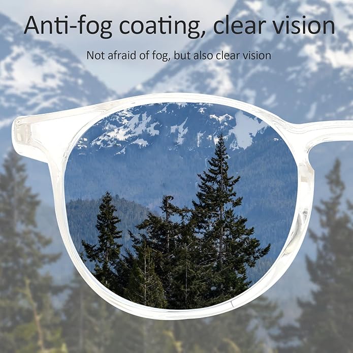 Outray 2 Pairs Anti Fog Safety Goggles Protective Glasses Blue Light Blocking Eyeglasses for Men Women
