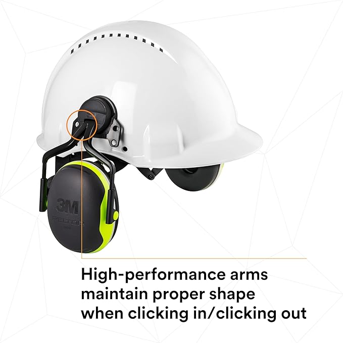 3M PELTOR Hearing Protection Earmuffs, X4 Series Noise Protection, Construction, Manufacturing, Assembly, Sanding