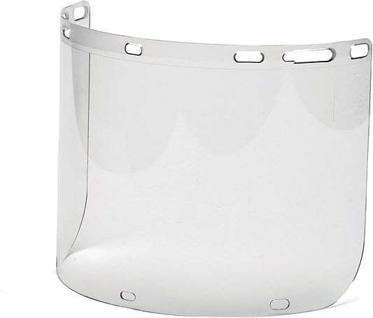 Pyramex Safety S1210CC Clear Cylinder Polycarbonate Shield with Slots for Chin Cup - ANSI Z87+