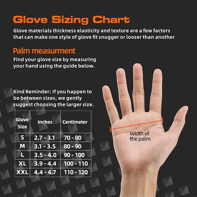 10 Mil Nitrile Disposable Gloves Heavy Duty Mechanic Gloves Raised Diamond Texture Thick (Black of 1000, Large)