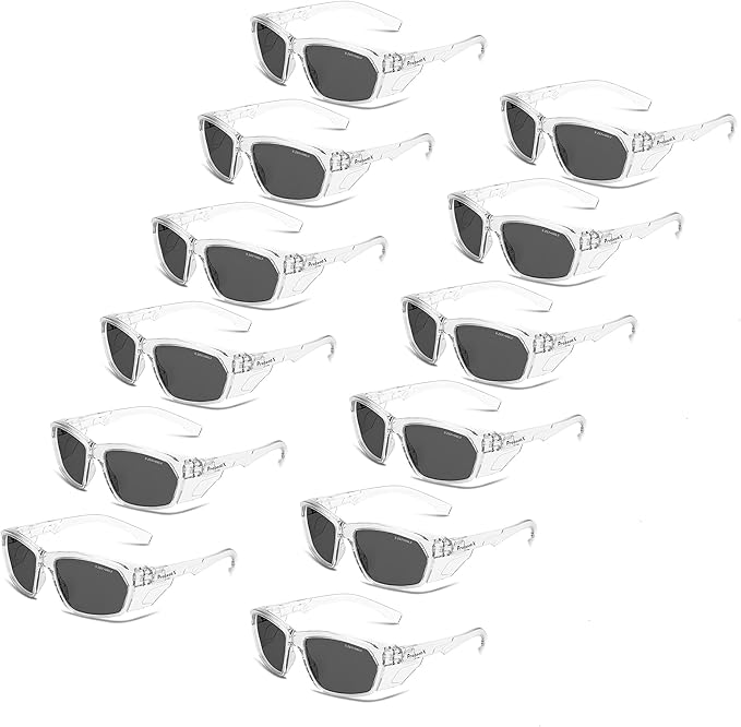 ProtectX Classic Safety Glasses, Anti-Fog Scratch Resistant Lenses, Protective Eyewear for Work, Indoor/Outdoor, ANSI Z87.1