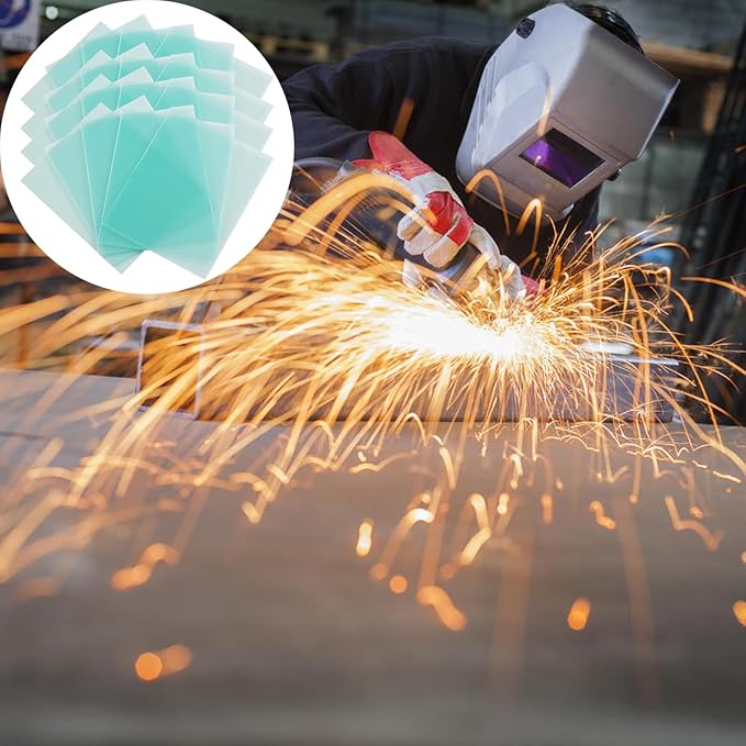 20 Pcs Welding Protective Lens Replacement Lens，4.5" x 5.25" x 0.04" Outside Replacement Helmet Clear Lens Covers for Solar Auto Darkening Welding Helmet Hood