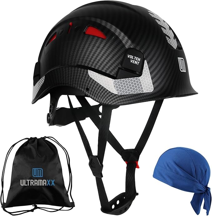 Safety Helmet Hard Hat, ANSI Z89.1 Approved Lightweight Vented Work Helmet, 6-Point Adjustable Ratchet Suspension Hardhat Ideal for Industrial and Construction