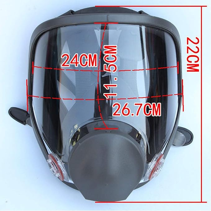 No/Brand 15in1 Full Face Respirator Reusable,Full Face Wide Field of View,Widely Used in Organic Gas,Paint spary, Chemical,Woodworking(for 6800 Respirator)