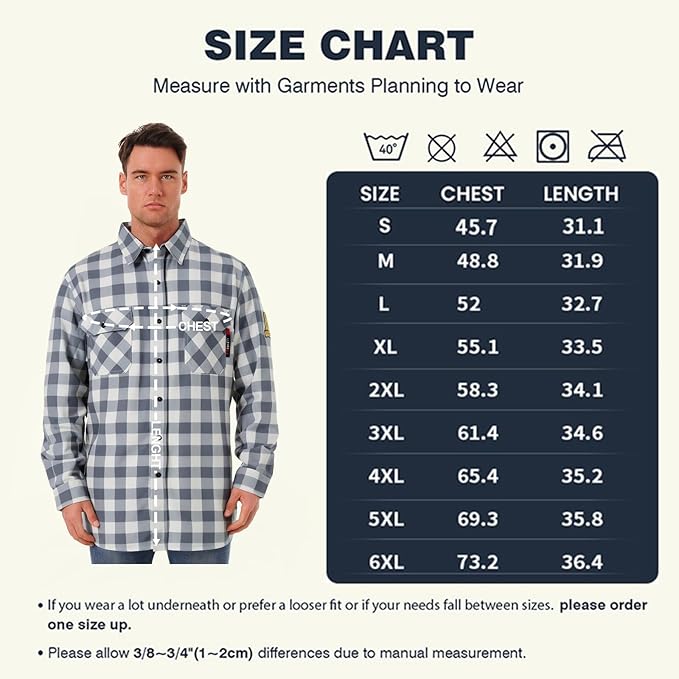 SKSAFETY 7oz FR Shirts for Men, Welding Shirt Hi Vis Flame Resistant 100% Cotton Fire Retardant Longsleeve Shirt CAT2/NFPA