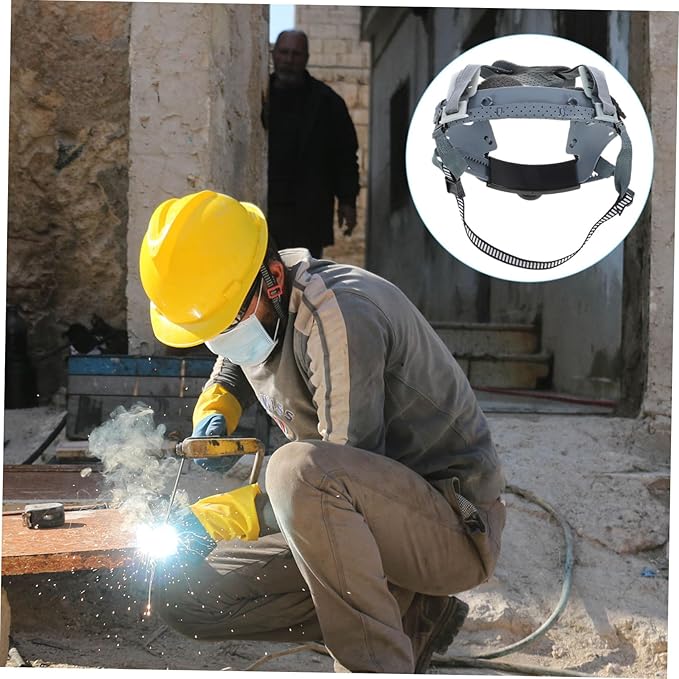 4pcs Safety Helmet Suspension Insert Hard Hat Liner Replacement for Comfort and Breathability Activities Point Attachment Design for