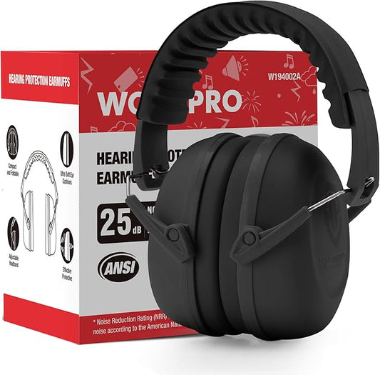 WORKPRO Noise Cancelling Headphones for Kids, NRR 25dB Kids Ear Protection, Autism Noise Reduction Ear Muffs