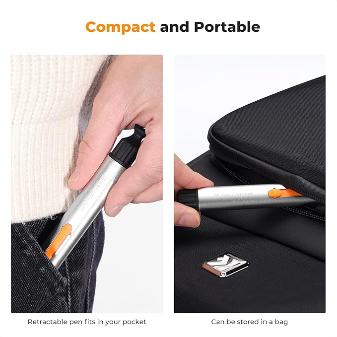 K&F Concept Lens Cleaning Pen Kit for APS-C CMOS & CCD Sensors, Lens Cleaner Pen with 6* APS-C Sensor Cleaning Rods for DSLR & Mirrorless Digital Cameras