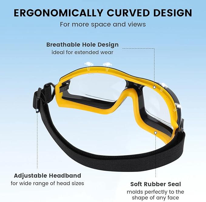 Welding Glasses, Safety Welding Goggles Coating Polycarbonate Lens Anti-Fog Anti-Scratch UV-Protective