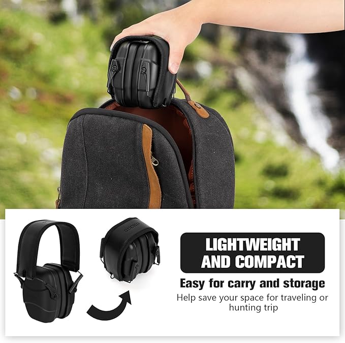GUCHO Hearing Protection Ear Muffs,Shooting Range Ear Protection for Hunting Mowing