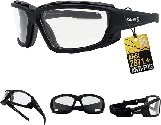 Anti-Fog Safety Motorcycle Riding Sunglasses Foam padded Goggle, Dustproof, Windproof, Hunting, Hiking, Golfing