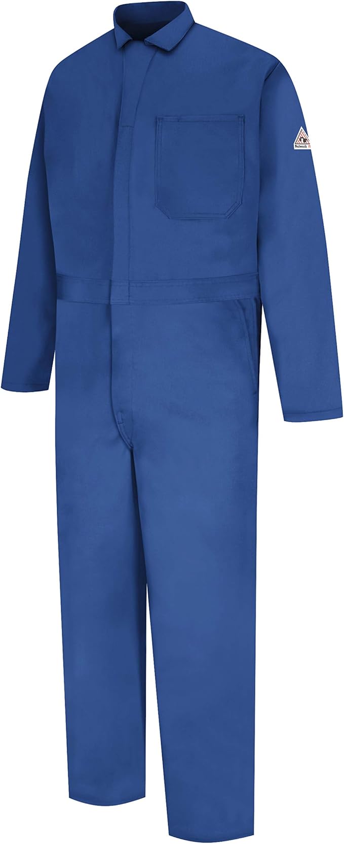 Bulwark FR mens Flame Resistant 9 Oz Twill Cotton Classic Coverall With Hemmed Sleeves