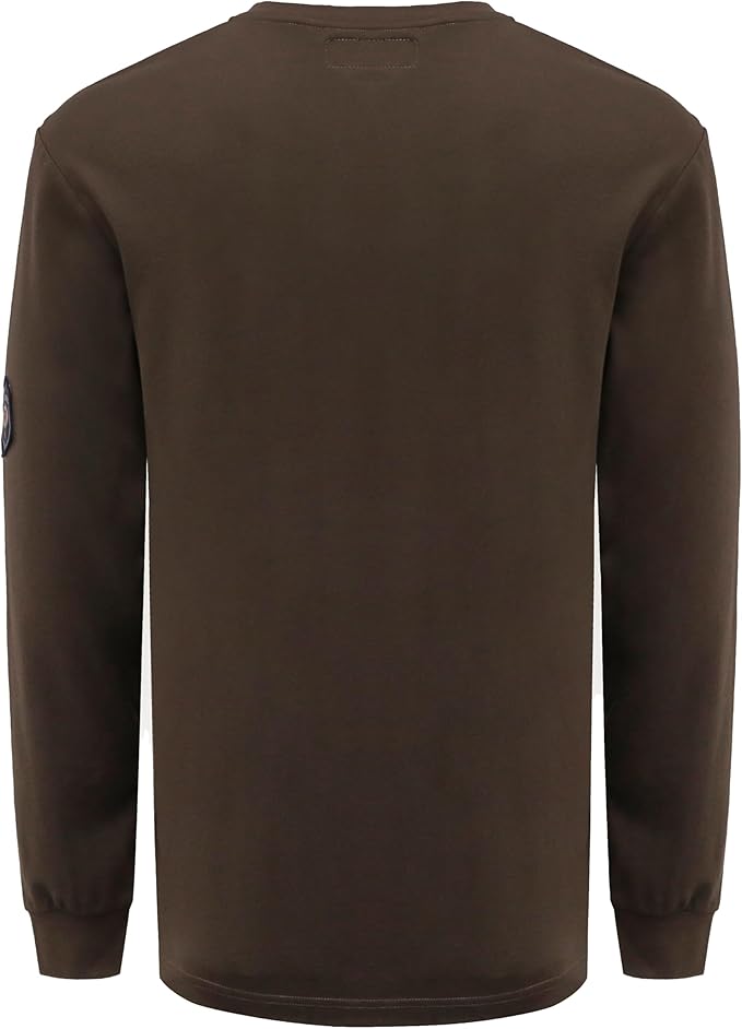 BOCOMAL FR Shirts Lightweight Classic Crew Long Sleeve Fire Resistant Shirt CAT2