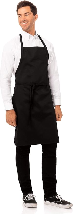 Chef Works Unisex Bib Apron without Pockets