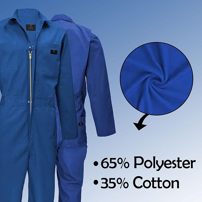 M&M SCRUBS Overall Workwear Men Long Sleeve Coveralls