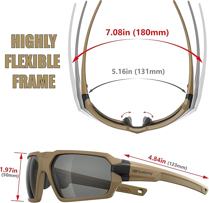 Ballistic Tactical Impact Protection Anti Fog Shooting Glasses Military Grade Airsoft Range…