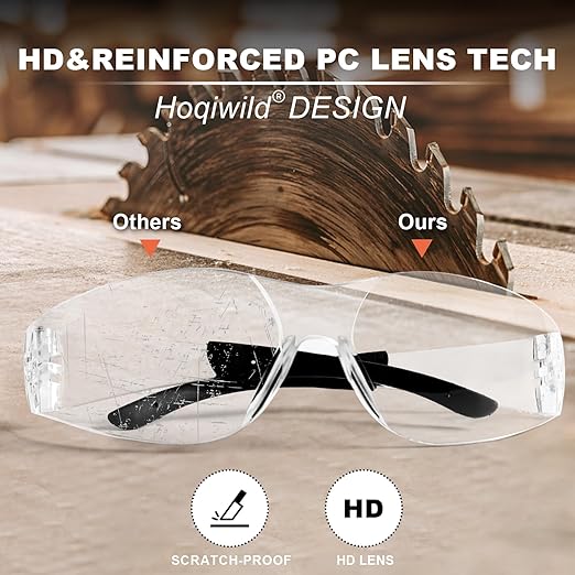 ANSI Z87.1 Safety Glasses Men Women 80 pack: 40pack clear safety glasses+40pack safety sunglasses Scratch & Impact Resistant eye protection glasses for Construction, Outdoor Sports & Work