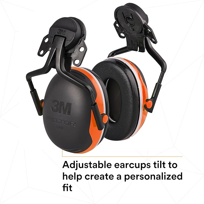 3M PELTOR Hearing Protection Earmuffs, X4 Series Noise Protection, Construction, Manufacturing, Assembly, Sanding
