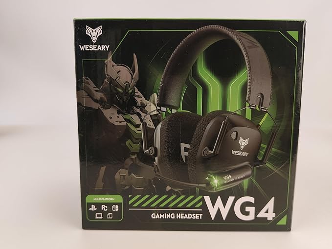 Wireless Gaming Headset 2.4GHz & Bluetooth 5.4 Gaming Headphones with ENC Mic, Ultra-Low Latency, Stereo Sound, Soft Earmuffs, Wireless Headsets for PS5, PS4, Switch, PC, Mac