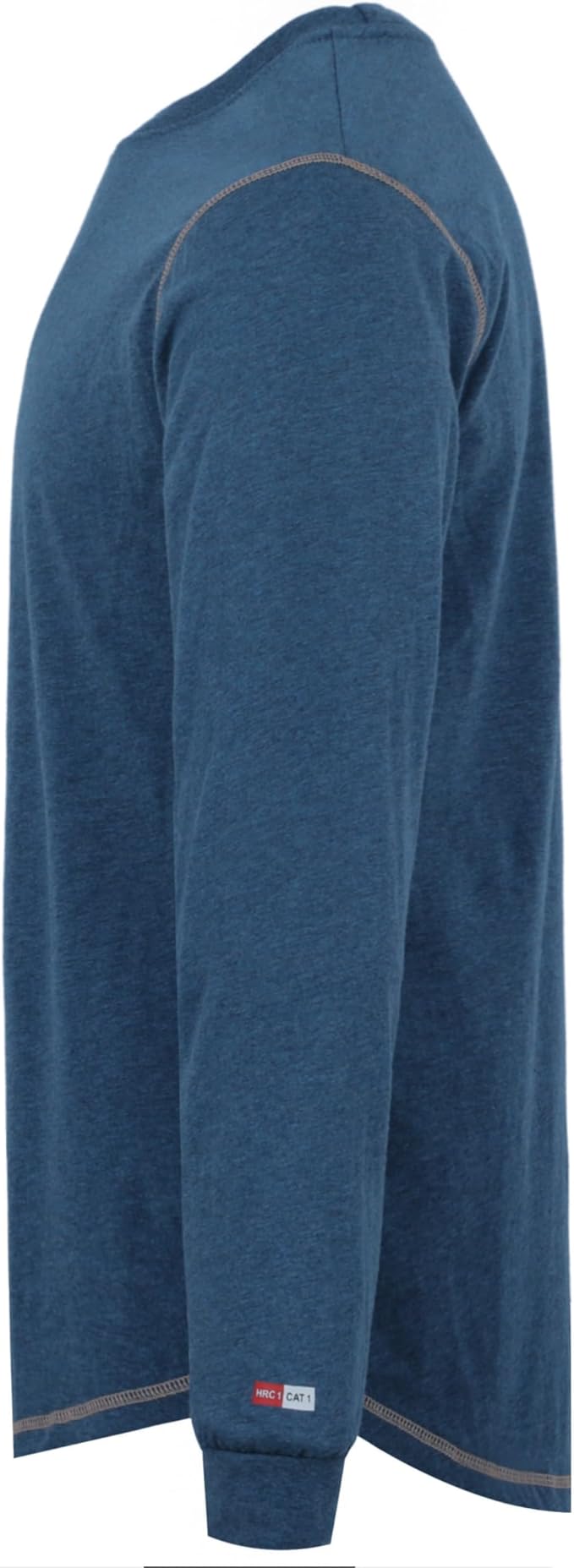 TICOMELA FR Shirts for Men 4oz Lightweight Flame Resistant Crewneck T-Shirts 100% Cotton Fire Retardant Henley Shirts