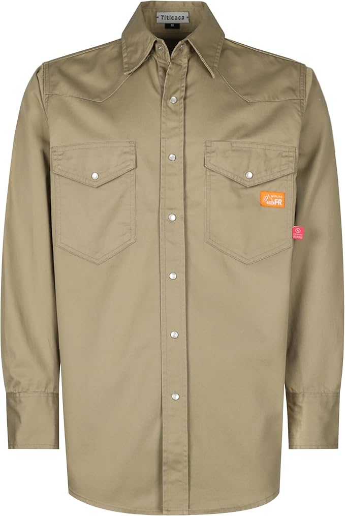 Titicaca FR Shirt Flame Resistant Work Shirt Men's Cotton 7.5oz Welding Shirt