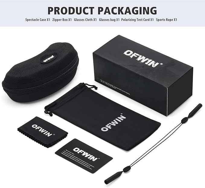 Polarized Sports Sunglasses for Men Women Unbreakable Frame Cycling Fishing Wrap Around Sunglasses UV400 Protection