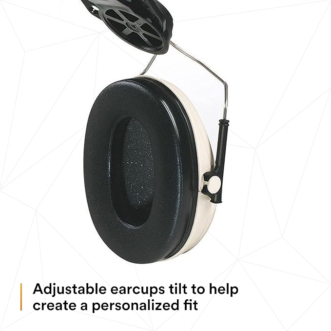 3M PELTOR Hearing Protection Optime 95 Earmuffs, Adjustable Earcups, E-A-Rfit Compatible, Stainless Steel