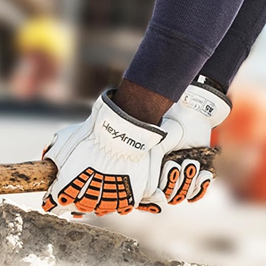 HexArmor Cut and Heat Resistant Impact Protection Leather Work Gloves | Chrome SLT ® Series 4060 | XX-Large