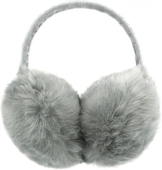 POXIMI Women Winter Earmuffs Girl Ski Adjustable Ear Covers for Cute Bow Ear Warmer Outdoor Earmuff Fleece Lining