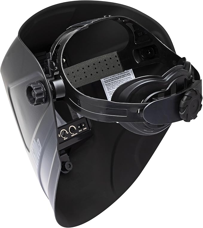 Eastwood L6700 MIG TIG Welding Helmet Matte Black with LED Light
