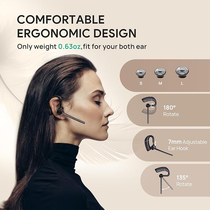 Yealink Bluetooth Headset Workstation, Office Wireless Headset with Mic, Speakerphone, Wireless Charging Pad, Charging Case, USB-C/A Dongle,Connect to Desk Phone, PC, Work with Teams Zoom