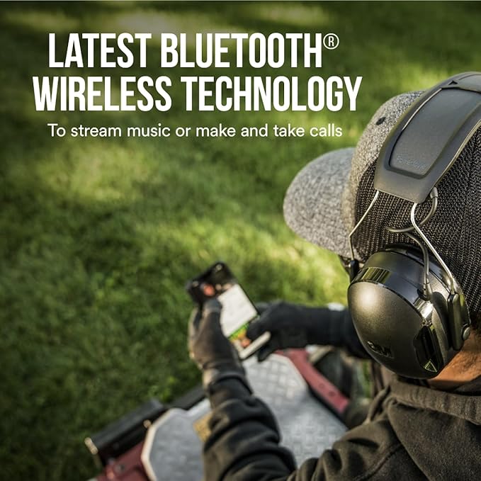 3M WorkTunes Connect + Solar Wireless Hearing Protector with Bluetooth Technology, Bluetooth Hearing Protection with a 26 dB Noise Reduction Rating