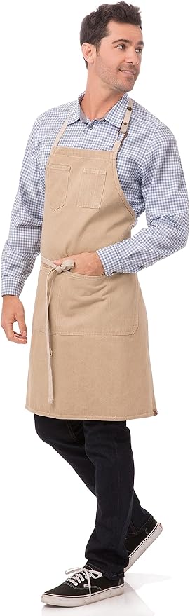Chef Works Unisex Austin Bib Apron