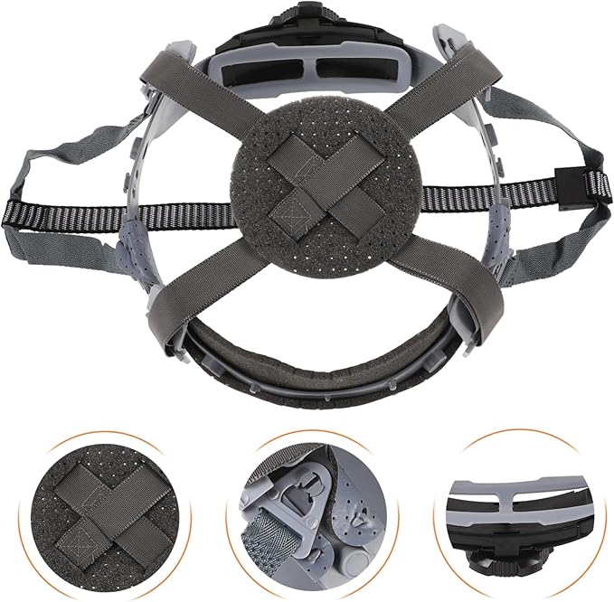 Hard Hat Liner Breathable Replacement Suspension for Safety Helmets Compatible with Models for Construction and Outdoor Use