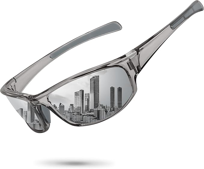 Sports Polarized Sunglasses for Men Women Wrap Around Sun Glasses Fishing Cycling Driving Running UV Protection