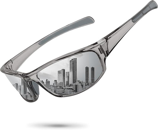 Sports Polarized Sunglasses for Men Women Wrap Around Sun Glasses Fishing Cycling Driving Running UV Protection