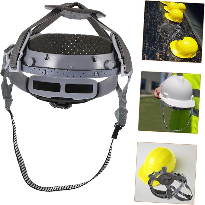 Adjustable Hard Hat Liner Replacement Suspension Sweat Absorbent Fabric for Safety Helmets Compatible Hard Hats 4-Point Detachable Design