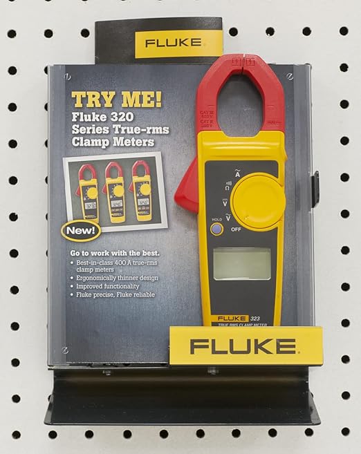 Fluke 323 Clamp Meter For Commercial/Residential Electricians, Measures AC Current To 400 A,Measures AC/DC Voltage To 600 V, Resistance And Continuity, Includes 2 Year Warranty And Soft Carrying Case