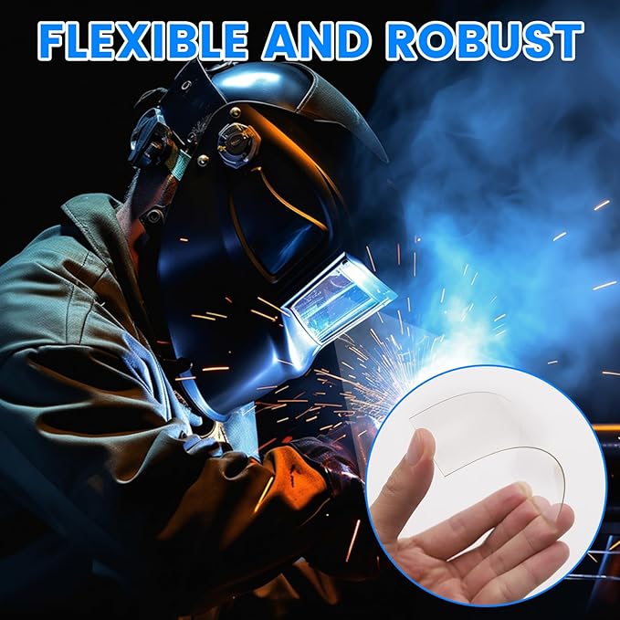 20Pcs Welding Lens, Welding Helmet Lens Top Protection For Welding, Lightweight Lens for Welding Helmet Replacement (4.25"x1.96" + 4.5"x5.25")