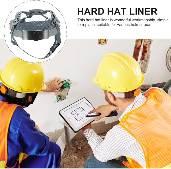 Housoutil Hard Hat Suspension Replacement Liner for Enhanced Comfort and Support - Adjustable Knob Design, Comfortable Hard Hat Accessory