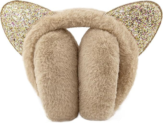 XIAOHAWANG Winter Earmuffs for Kids Girl Warm Ear Muffs Baby Boy Plush Padded Ear Warmer