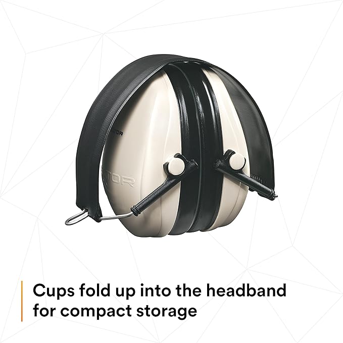 3M PELTOR Hearing Protection Optime 95 Earmuffs, Adjustable Earcups, E-A-Rfit Compatible, Stainless Steel