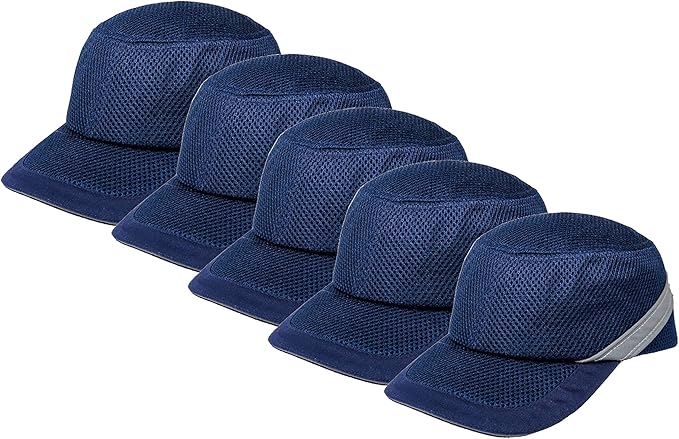 Zojo Baseball Bump Cap Hard Hat Helmet,5PCS Reflective Breathable Lightweight Safety Cap for Men and Women